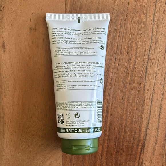 NEW Yves Rocher Moisturizing Lotion Aloe Vera - Dry Skin - Picture 4 of 4